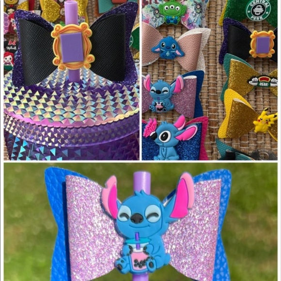 Disney Starbucks straw toppers friends straw toppers anime girly straw toppers - Picture 1 of 11